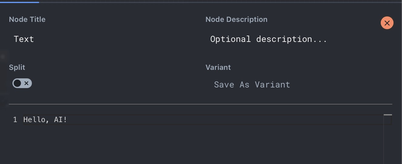 Node editor