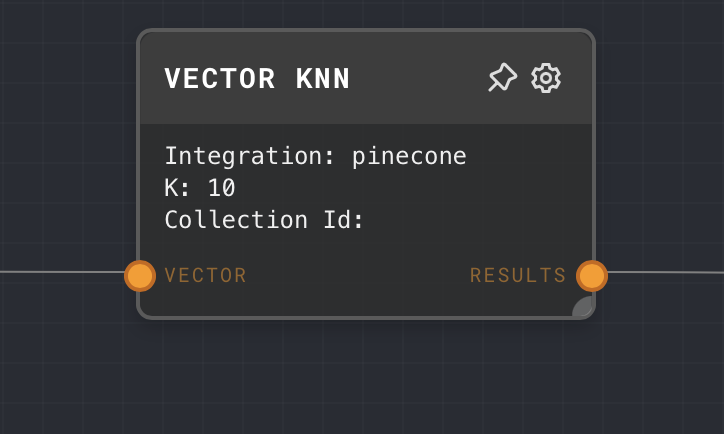 Vector KNN Node Screenshot