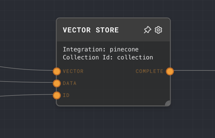 Vector Store Node Screenshot